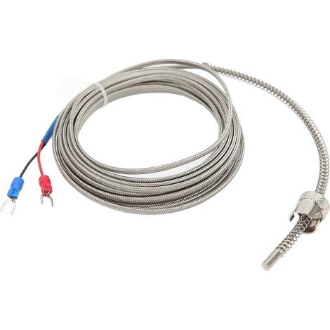 Thermocouple type K résistant, sonde de contrôle de température anti-interférences, 5 mètres, robuste et anticorrosion (1/5)