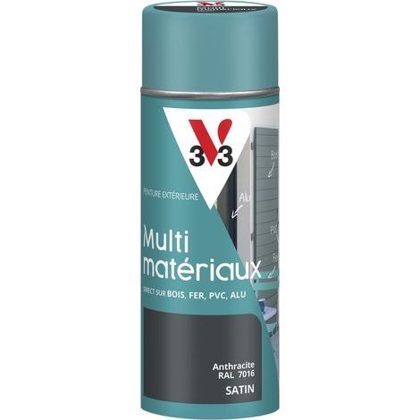 Peinture extérieure Multi-matériaux V33 Anthracite RAL 7016 Satin 400ml