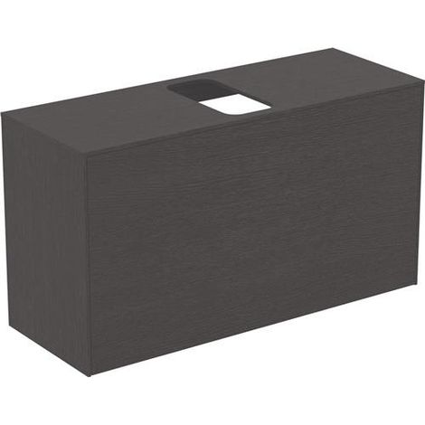 IS WT-Platte Conca mittiger Ausschnitt 1002x373mm Eiche Geflammt, Alte Nr.2019