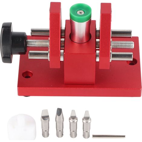 Outil d'ouverture de fond de montre en acier allié, support antidérapant ergonomique, démonteur de boîtier arrière pour horloger (1/5)