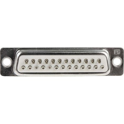 Connecteur Sub-D RS PRO 25 voies Femelle Montage panneau Droit (1/4)