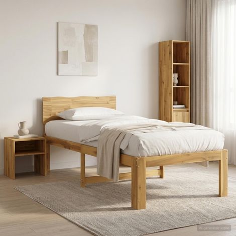 Estructura de Cama Individual con Cabecera ROSTOCK Blanco (1/5)