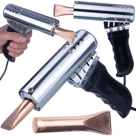 Rosfix Widerstandslötgerät 500W – Breite Kupferspitze 2×11 cm, 200–400 °C  Mikakern für schnelles Aufheizen  Ergonomisch & Hitzebeständig  Industrie-Lötwerkzeug