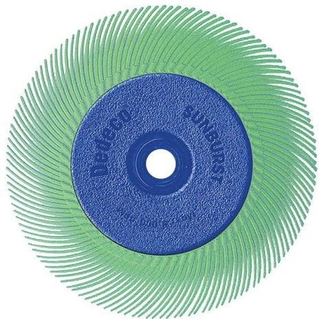 Brosse abrasive radiale Ø 150 x 12.7 x 25.4 mm P 80 jaune. Type TA Tyrolit (1/4)