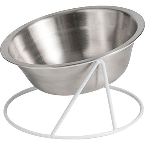 Edelstahlnapf für Katzen und Hunde, Wassernapf, Futternapf, schützt die Halswirbelsäule.
