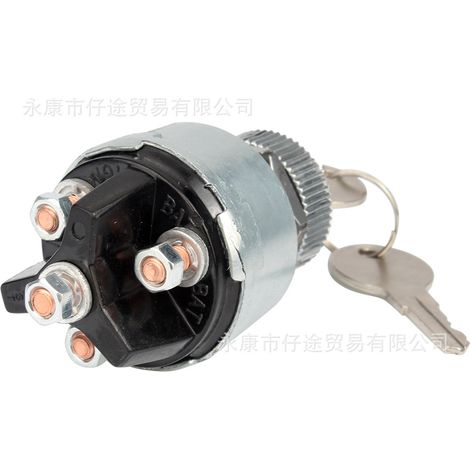 Car go-kart accessories: three-position OFF/RUN/instantaneous button, universal ignition starter switch, key, ignition lock (1/5)