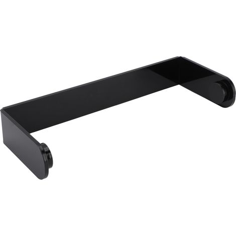 Soavoa Porte-Essuie-Tout Adhésif Sans Perçage pour Cuisine et Salle de Bain Noir 1 Pièce (1/4)