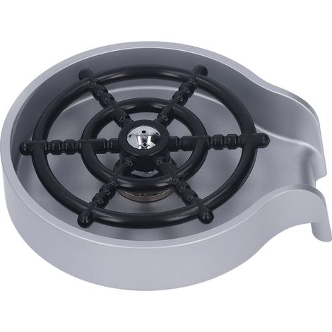 Lave-verres automatique haute pression pour évier avec base ABS, kit de 80 cm et finition argentée