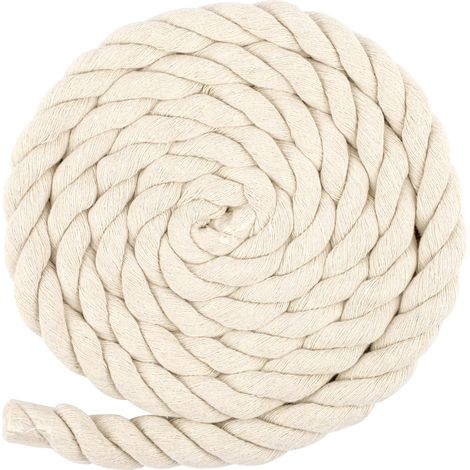 Corde de macramé de 20 mm d'épaisseur, cordon en coton, 2 m (1/5)