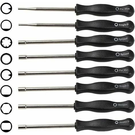 8PCS Tournevis de Carburateur - Ensemble d'Outils de Réglage du Carburateur - Réglage du Carburateur pour Moteurs 2 Temps (1/4)