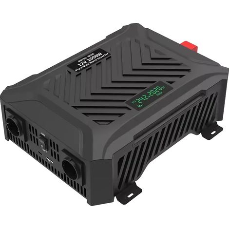 Onduleur, puissance nominale de 2000W/3000W/3500W, entrée 12V/24V, PSW-E2000W-12V (1/2)