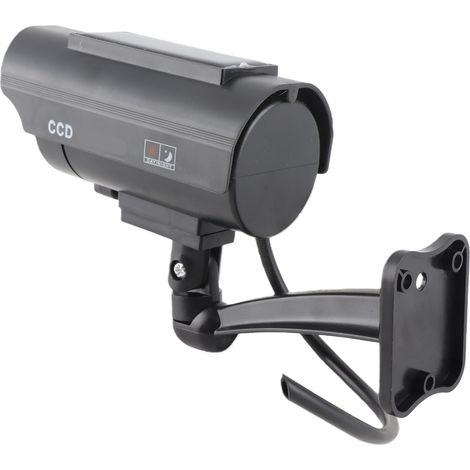 Caméra de sécurité factice étanche à énergie solaire avec lumière LED clignotante (1/5)