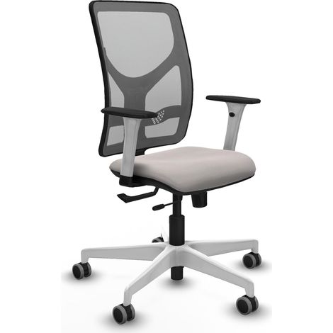 Sedia da ufficio piqueras y crespo Motilla bianco similpelle (1/2)