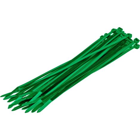 Fascette 4,8 x 200 mm - Verdi - 100 pezzi