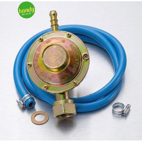 Kit regolatore/tubo gpl e fascette regolatore gpl- tubo 1,5 metri - 2 fascette zincate AMBRA WATER