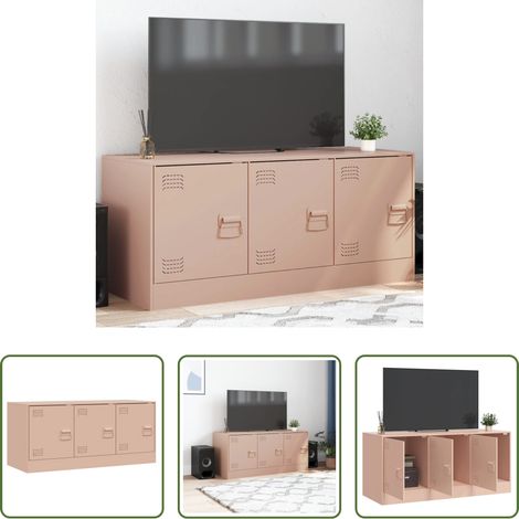 TV-Schrank Rosa - TV-Schrank Rosa 99x39x44 cm Stahl (1/5)