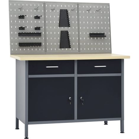 Établi avec 3 panneaux muraux (1/5)