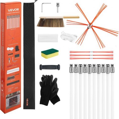 Kit de Ramonage 10 m Brosse Ramonage Cheminée Extensible Outil (1/5)
