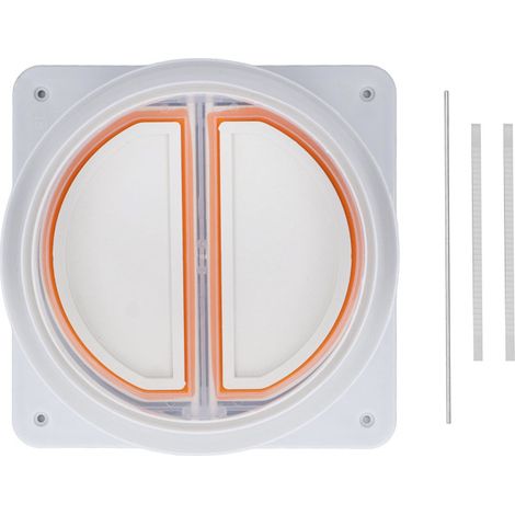 Irovami Clapet anti-retour universel unidirectionnel en ABS pour hottes de cuisine et salles de bains. (1/5)