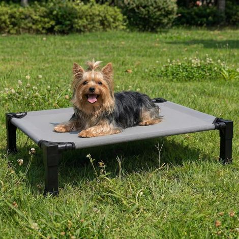 Raised Dog Bed Outdoor Dog Bed for Large Dogs Cats, Outdoor Dog Bed and Camping, Size Suitable for Dogs weighing up to 21kg, 89x64x19cm, Height 19cm (1/5)
