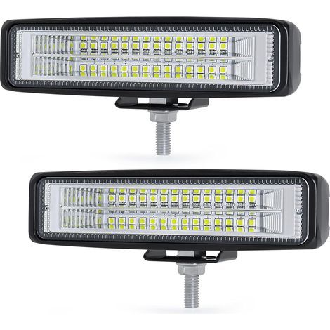 Lotto di 2 proiettori di recupero 56 W 15 cm Feux de circolation diurnes Off Roading Conduite Travail Spot pour tracteurs pour véhicule 4x4 Mitsubishi L200, moto, bus (1/5)