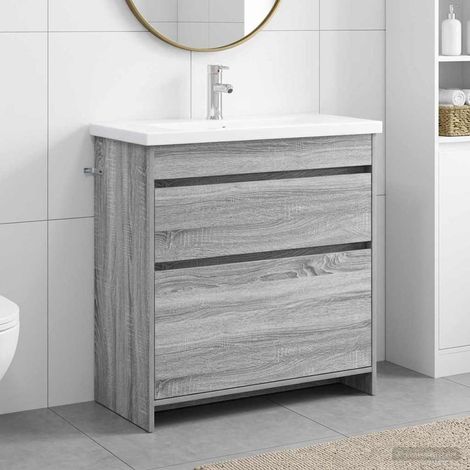 Juego de muebles de baño  gris 81 x 40 x 84,5 cm