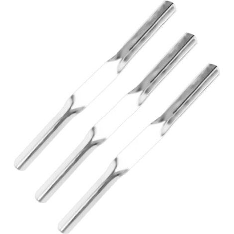 Pair Lntyq Lot de 3 outils de menuiserie de brique, outil de finition de mortier de 29 cm x 2 cm, outils de maçon à double extrémité, outil de pointage de brique pour maçons, outils de jointure