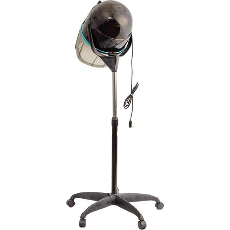 Sèche-cheveux casque professionnel sur pied 1300 W hauteur réglable 125-160 cm température 40-75 degrés minuterie 0-60 min CW2465 Maison Chic (1/5)