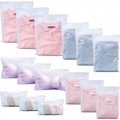 Lot de 15 sacs de rangement de voyage (5 tailles) (1/5)