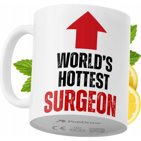 Lustige Tasse für Chirurgen – Kaffee- oder Teetasse mit witzigem Textdesign – Ideal für Geburtstage, Namenstage, Feiertage und besondere Anlässe. Hochwertige Tasse für Zuhause, Büro und Arbeit. Farbe: