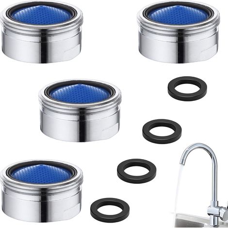 Pièces Mousseur Robinet M22,Embout pour Cuisine et Salle de Bain,Mousseur Économiseur d'Eau avec Filetage Mâle (1/5)