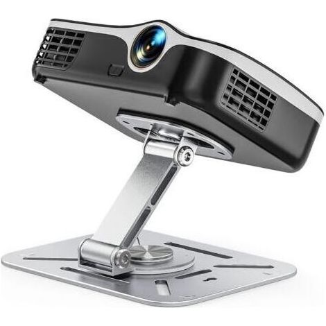 Support de Projecteur de Bureau, Support Mural et Plafond Pliable pour Projecteur Rotation à 360°, Pied de Vidéoprojecteur avec Vis 1/4\\\ (1/5)