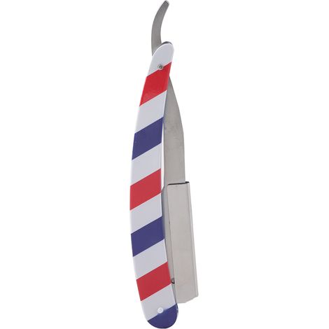Porte-rasoir à barbe en acier inoxydant pliable - Accessoire de rasage manuel pour hommes (1/5)