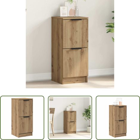 vidaXL Stauraum - Sideboard Artisan-Eiche 30x30x70 cm Holzwerkstoff (1/5)