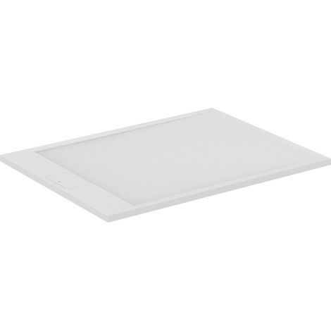 Receveur de douche antidérapant IDEAL STANDARD Ultra Flat S I.Life recoupable avec bonde largeur 120 x 80
