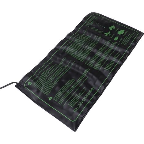 Lot de 20 x 25 cm tapis chauffant pour semis avec thermostat numérique, coussin chauffant pour démarrage de semences, prise EU 220-240V (1/5)