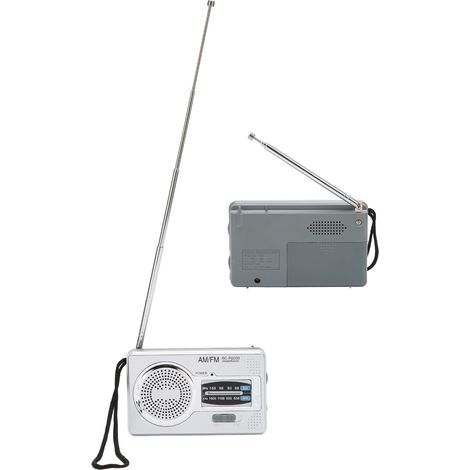 Tragbares AM/FM-Radio, multifunktionales, batteriebetriebenes Mini-Taschenradio – ideal als Geschenk (1/5)