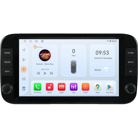 Autoradio, touchscreen, sistema di navigazione, compatibile con Fiat Panda 2013-2020, QS6-4G 8Core-6G 64G (1/2)