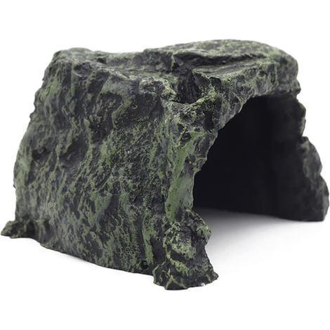 Aquarium Aménagement Paysager Poisson Caché Grotte Aquarium Tortue Reptile Pèlerin Cacher Habitat Décoration Ornement Reptiles Terrarium (Couleur 2)
