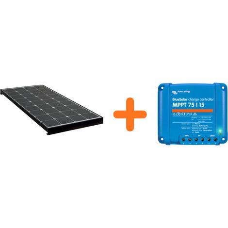 Kit Solaire Black Booster 170w Performance Solaire 170w Avec Régulateur Mppt Victron - Antarion Bleu (1/3)
