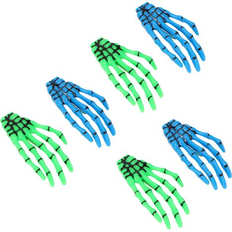 Épingles à Cheveux Griffes Halloween Bleues et Vertes pour Déguisement Effrayant (1/5)