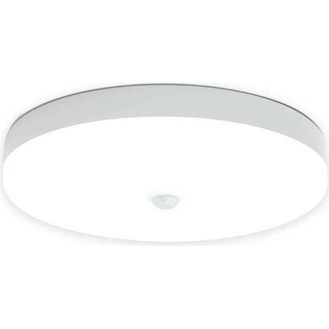 Plafonnier LED avec détecteur de mouvement, lampe 9W IP56, idéal pour une utilisation intérieure et extérieure (salle de bain, garage) (1/4)