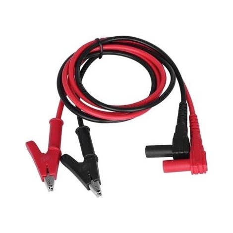 1 paire de cables de test multimètre 15 A 80 cm fiche banane vers pince crocodile cable de test pour multimètre 0,8 m 4 mm (1/5)