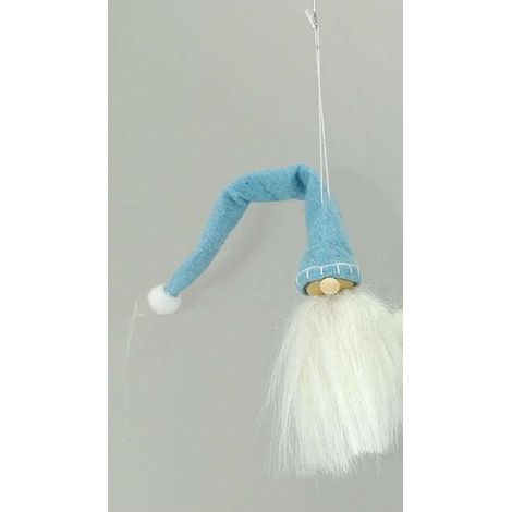 Babbo natalizio celeste da decorazioni per albero di natale addobbi da casa (1/5)