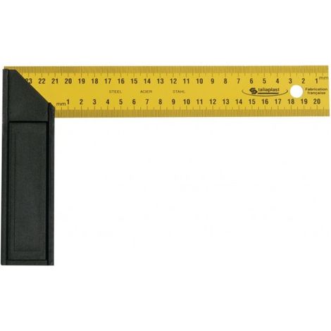 SOFOP TALIAPLAST - Équerre droite et d'onglet lame acier talon plast 250mm