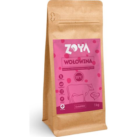 Croquettes pour chien ZOYA COLDPRO au bœuf 1 kg (1/4)