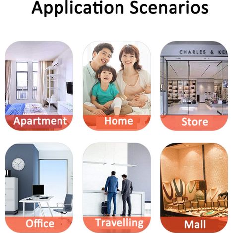 Capteur de Porte WiFi Intelligent Compatible Google Assistant, Détecteur d'Ouverture Porte Fenêtre sans Fil pour Alarme Sécurité