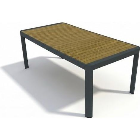 Table Extensible d'extérieur en Aluminium Anthracite 75 x 240 x 90 cm (1/3)