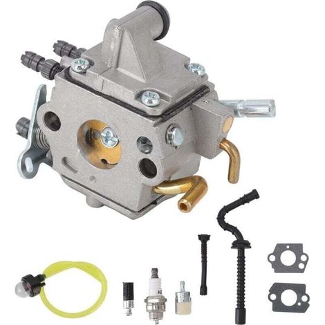 Carburateur, carburateur de tondeuse à gazon, carburateur de remplacement de tuyau de carburant pour Stihl MS192T MS192TC, C1Q-S134 (1/4)