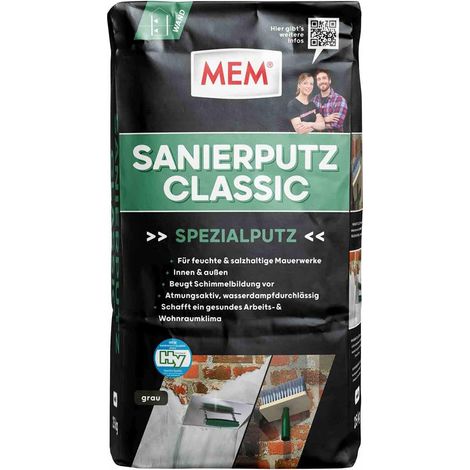 MEM Sanierputz Classic 25 kg grau (1/2)